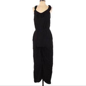 NWT - Loft Petites Ruffled Trim Jumpsuit